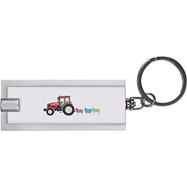Azeeda 'Sheep Following Tractor' Keyring LED Torch (KT00021950)