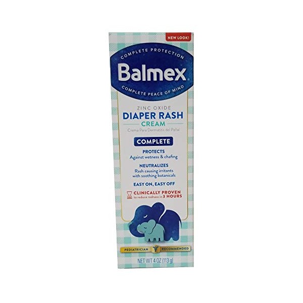 Balmex Diaper Rash Cream - 4 oz, Pack of 6