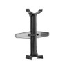 MOTO4U - Soporte para horquilla de bicicleta (25 cm), Negro