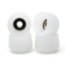 SPITBOARDS Fingerboard Bell Wheels with Real Ball Bearings, Professional CNC Polyurethane Quality