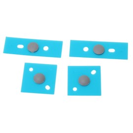 Laptop Bottom Case Feet, Anti Slip Round Dot Laptop Foot Pads with Installation Tools Kit for Surface Laptop 3rd, 4th and 5th Generation (Silver)