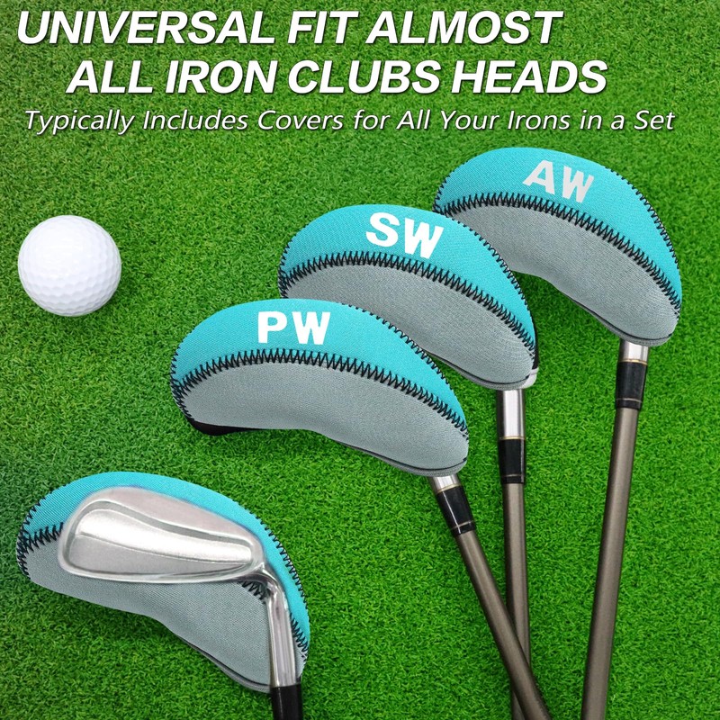 Golf Iron Head Covers Neoprene with Numbers Printed Value 10