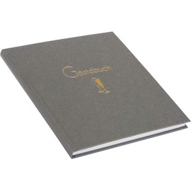 goldbuch Cheers Guest Book, Photo Guest Book with 176 White Pages and Bookmark, Embossed Textured Bookbinding Paper, Photo Book, Paper, Approx. 23 x 25 x 2 cm