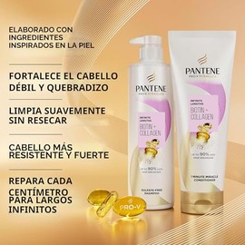 Pantene Pro-V Miracles Infinite Lengths Biotina + Champú sin sulfato de colágeno 13.5 onzas líquidas