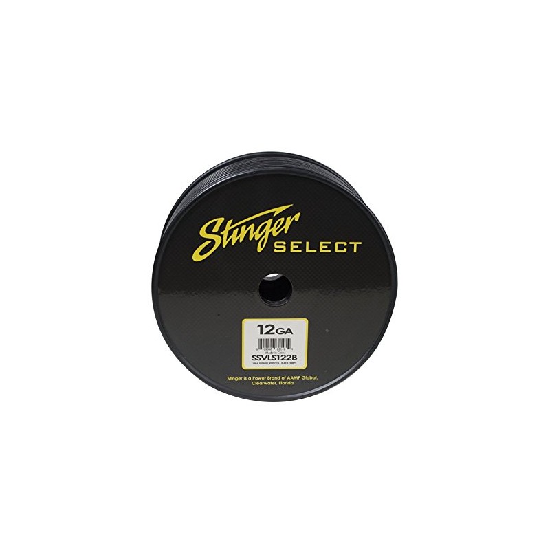 Stinger SSVLS122B 12Ga Black Speaker Wire 250ft