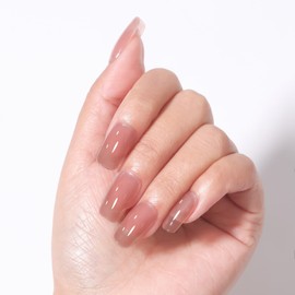 MEGIOR Gel Nail Polish 15ML Fumes Purple Jelly Gel Polish 1PC Translucent Nail Polish Gel Soak Off U V Gel Polish Neutral Gel Polish for Nail Art Manicure DIY at Home 0.5 Fl Oz