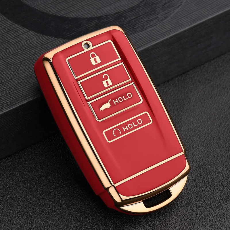 ELOHEI Key Fob Cover for Acura ,Soft TPU Key Fob