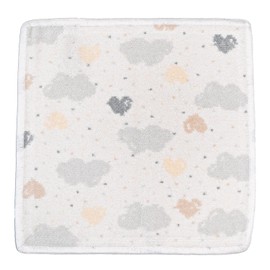 Fayler FEILER Handkerchief Hand Towel, 9.8 inches (25 cm), Lovely Sky, White