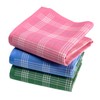 Pack of 3 Ladies Premium 100% Combed Cotton Handkerchiefs 35cm