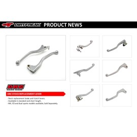 ZETA Brake Lever Compatible with Beta RR RS, Honda CR CRF XR, Kawasaki KDX KLX KX and Suzuki DRZ RM Series Motocross and Enduro Motorcycles [OEM Type] Made in Japan, Silver, ZD40-11-002