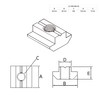 Slot Nut Heavy Sliding Nut M6 Slot 10 for Aluminium