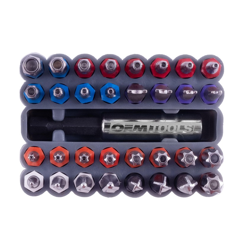 OEMTOOLS 25959 33 Piece Security Bit Set, Includes Spanner, Tri-Wing,