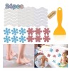 Dolores 24pcs Adhesivas Antideslizantes Bañera Ducha Pegatinas Tiras
