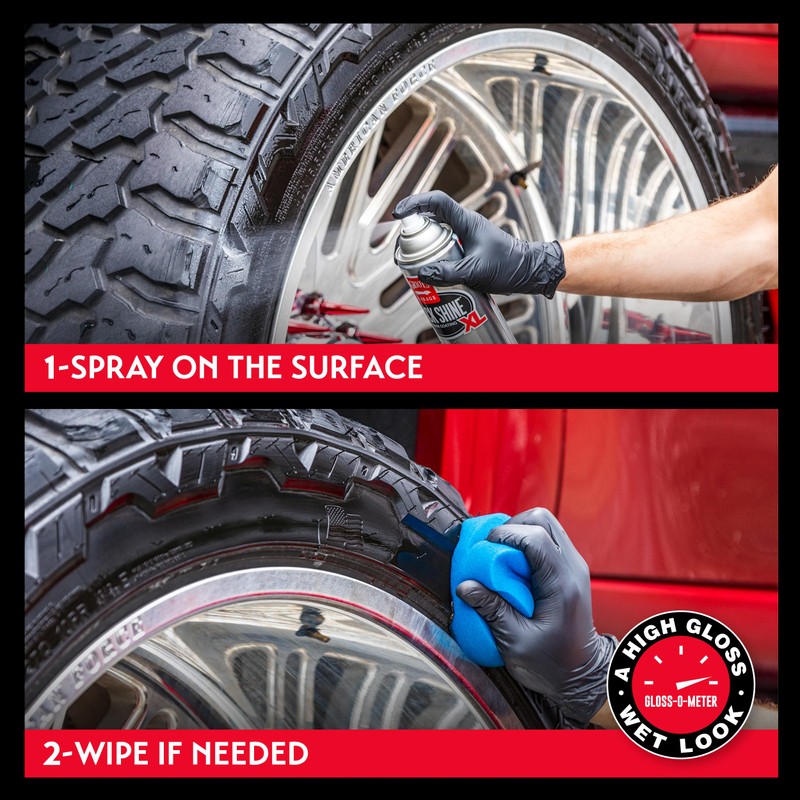 Griot's Garage Black Shine Tire and Trim Coating, Water-Resistant Dressing,