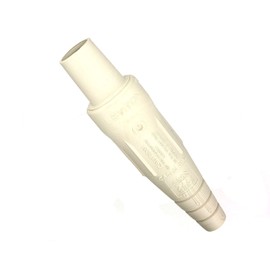 Leviton 16D33-UW 16-Series Taper Nose, Female Plug, Contact and Insulator, Cam-Type, Detachable, Double Set Screw Termination, White