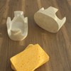 Natust 2-in-1 Travertine Sponge Holder for Kitchen Sink - Heavy