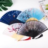 Leikedun 4 Pack Silk Fabric Hand Fans, Chinese Fan, Hollow