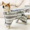 Dog Bath Towel - Pet Cat Bath Robe | Striped