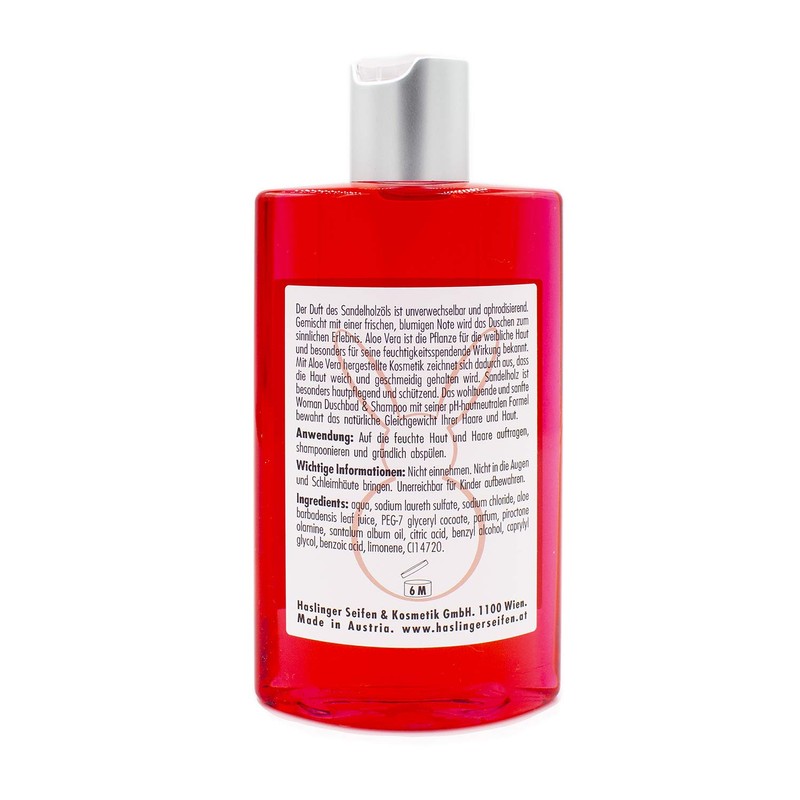 Haslinger Woman Sandalwood & Aloe Vera Shampoo / Shower Bath