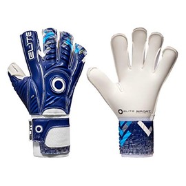 Elite Sports Goalkeeper Gloves with Wrapped Thumb and Durable Latex. Reinforced Backing Foam on the Shock Zone with AVM Fabric and 5 Removable Finger Protectors for Extra Finger Support.