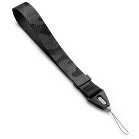 Ringke Hand Strap, Adjustable Wristlet Wrist Sturdy String Lanyard for Cell Phone Cases, Tablets, Camera, Keys, USB, ID Tag, Gaming Console, and more - Camo Black