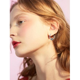 POTOPYY Soccer Earrings for Women S925 Sterling Silver Football Hoop Earrings for Sensitive Ears Cool Soccer Sports Huggie Hoops Jewelry for Women Soccer Lover Birthday Christmas Day Gifts