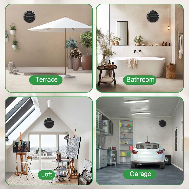 4 Inch Round Air Vent Cover Stainless Steel Black Soffit