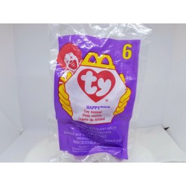 Ty McDonalds Teenie Beanies, Happy the Hippo, Mint Original Packaging