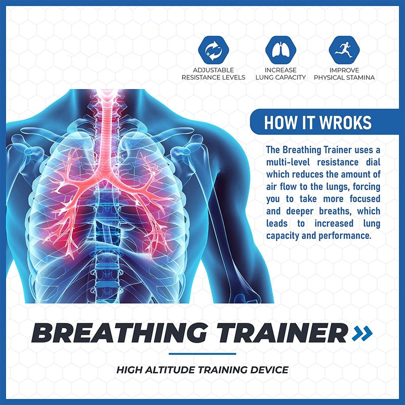 Lung Exerciser Device Respiratory Training Lung Exerciser Expander Device for