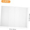 5piezas Cubiertas De Libros Reutilizables Transparentes Impermeables Fundas Para Textos