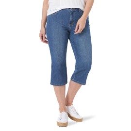 Lee Women's Relaxed Fit Capri Jean, Soar, 14