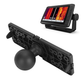 Fish Finder Mounting Plate, Universal Fish Finder Bracket with 1.5 Inch C Ball, Electronic Marine Fish Finder Holder for Lowrance
