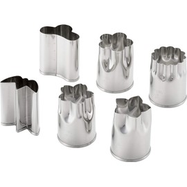 Yoshikawa YJ2788 Vegetable Cutter Die, Large, 6-piece Set, Made in Japan