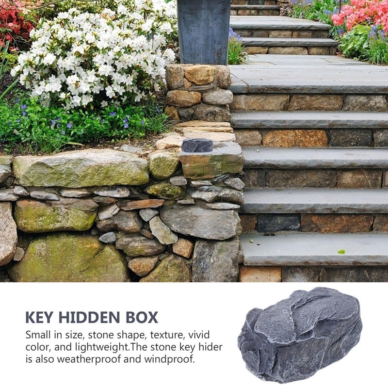 Ceeyoll Stone Key Hide, Key Hiding Place for Outdoors, Key