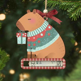 Creative Christmas Money Holder for Cash 2024, Unique Handcrafted Wooden Money Holders for Kid 3 5 7 9, Thanksgiving Gifts Ideas, Stocking Stuffers for Kids, Women (Capybara)