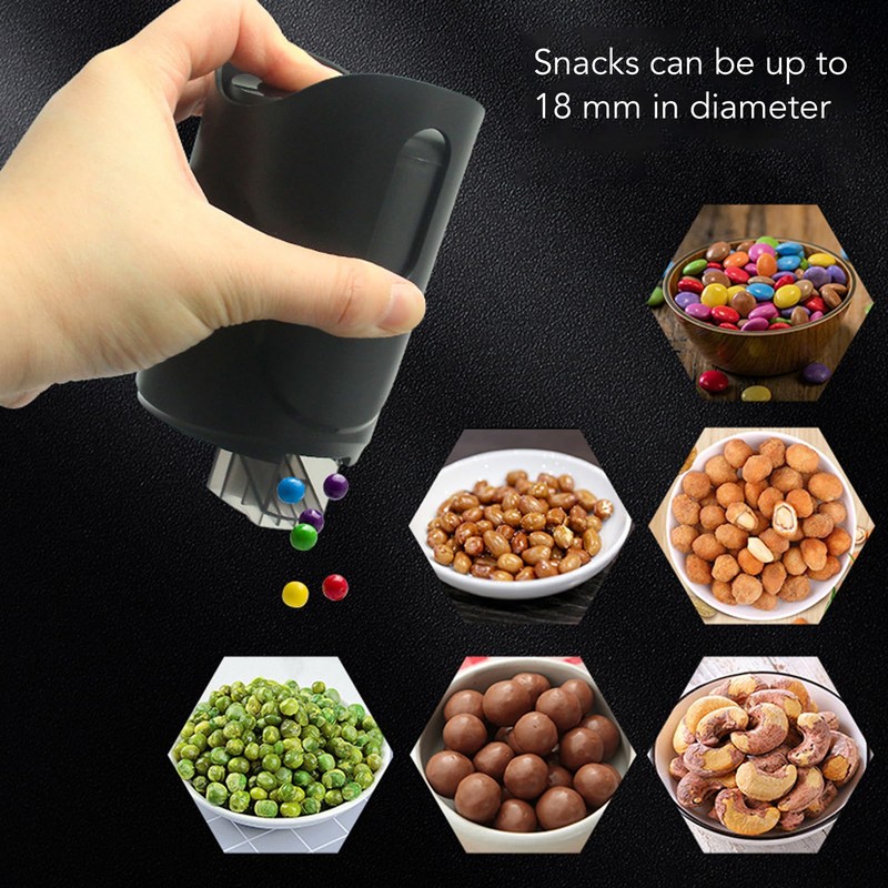 Small Snack Dispenser, 270ml Capacity, Keep Your Fingers Clean, Portable