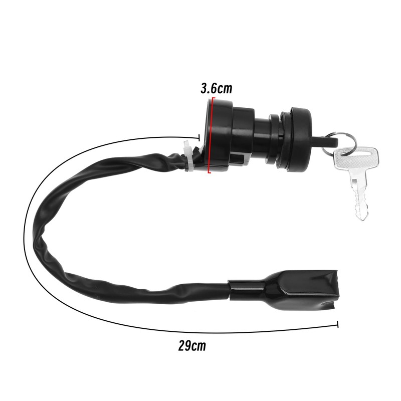 EMSea Motorcycle Ignition Key Set Ignition Switch Keys Compatible with