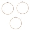 Tofficu 3pcs Bamboo Circle Embroidery Hoop for Cross Projects for