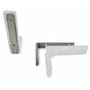 Shelf support brackets with covers 120mm Invisible/Concealed Fixings White (1