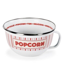 Golden Rabbit Enamelware - 24oz Popcorn Sharing Bowl (Showtime)