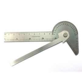 Multi Purpose Protractor Square Rule Centre Finder Divider Drill Bit Gauge