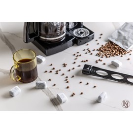 K&J 12-Pack Cuisinart® Coffee Filter Replacement Charcoal Water Filters for Coffee Makers - Fits all Cuisinart and Braun BrewSense Coffee Makers