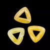 Unbranded Picture Frame Autumn Jade 15mm Triangle Beads | Yellow