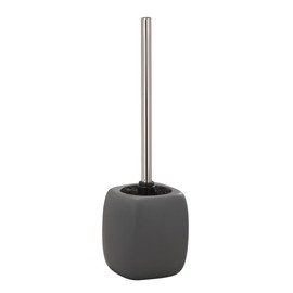 WENKO 20025100 Toilet Brush Faro Grey - Ceramic, 12 x 40 x 12 cm, Grey