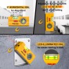 PREXISO 2-in-1 Line Laser Level -Mini Torpedo Level w/Light 3-3/4