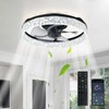 Depuley Ceiling Fans with Lights and Remote: 16" Modern Low