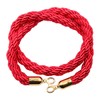 ANCLLO 1.5m Red Twisted Queue Rope Divider Mass Control Support