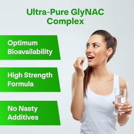 GlyNAC 1000 mg – Glycine and NAC 500 mg, 120 Vegan Capsules
