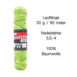 Colour Gradient Yarn Crochet Yarn Cotton Yarn Knitting Crochet Crafts 5 x 50 g Colour 109 Green with Zip Bag