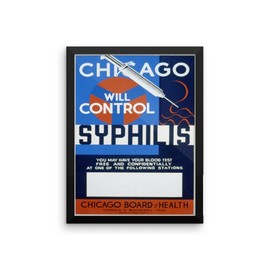 Vintage poster - Syphilis 0110 - Premium Luster Photo Paper Framed Poster (12x16)